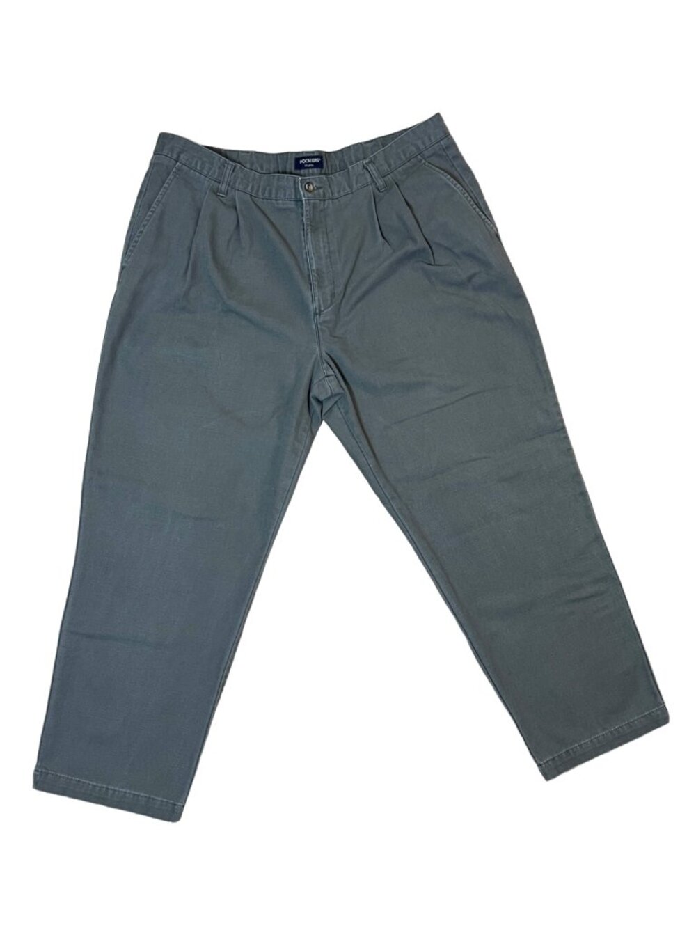 Vintage Dockers Khakis Gray Heavy Canvas 90s Baggy‎ 40x30